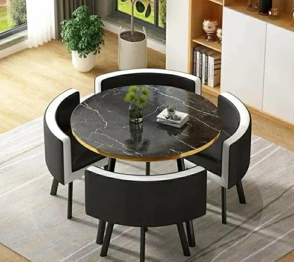 Elegant dining room table setting with luxury place settings and ambient lighting