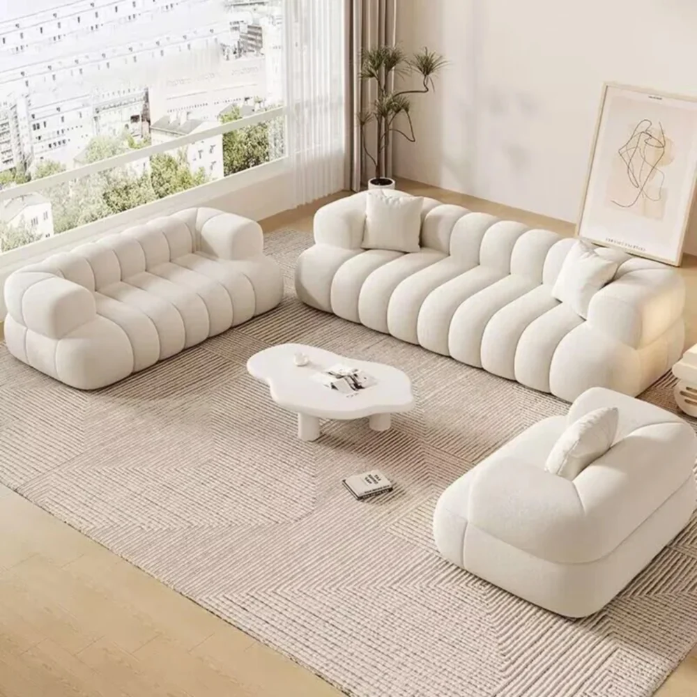 Luxury modern living room interior design with elegant contemporary furniture